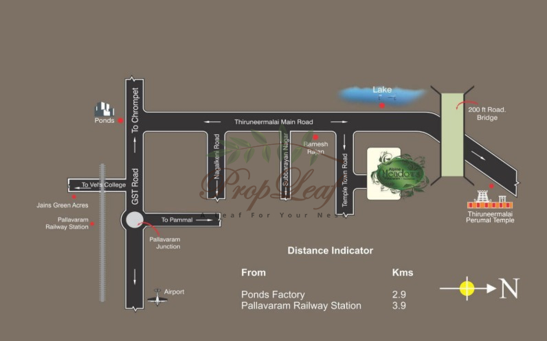 Jains Alpine Meadows Location Map